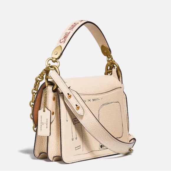 Coach X Jean Michel Basquiat Beat Shoulder Bag 18, NWOT - Picture 5 of 14